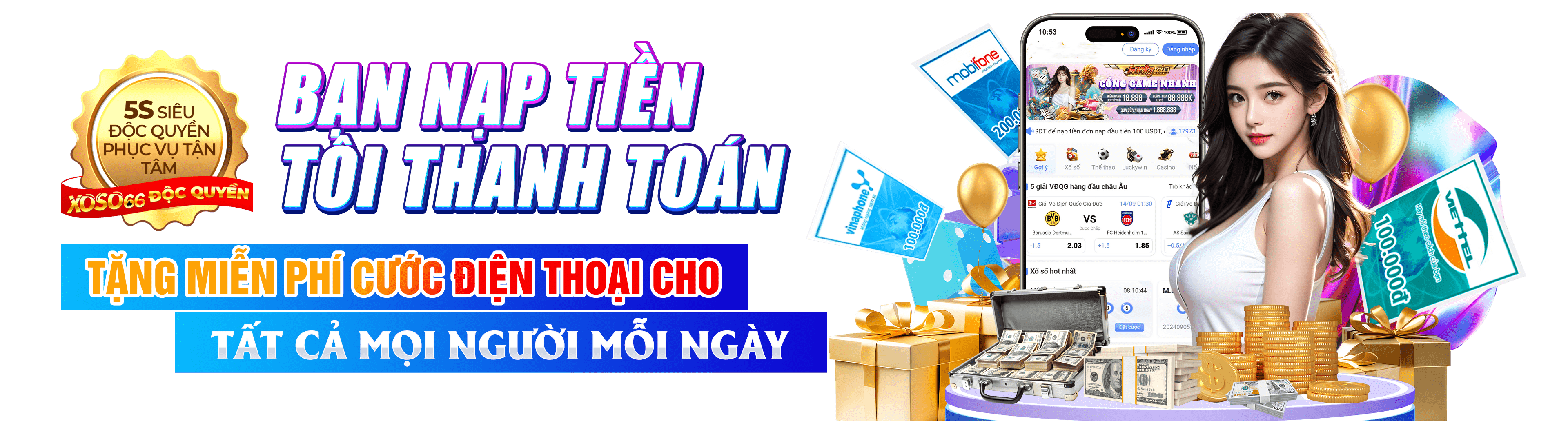Hình ảnh quảng cáo của luck8 hiển thị nền tảng và các lợi ích