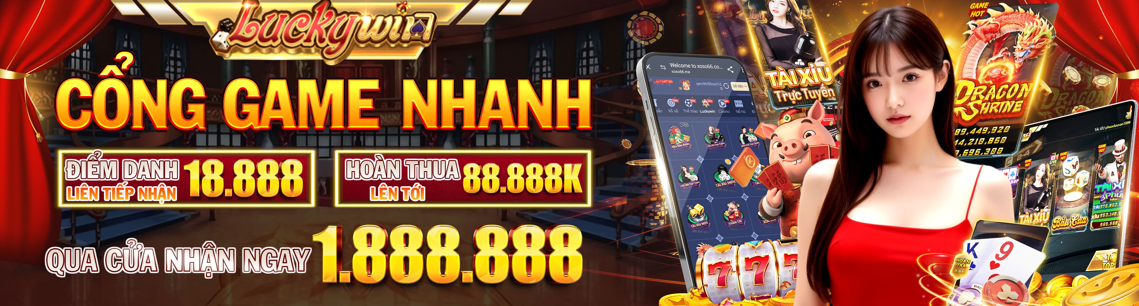 Hình ảnh quảng cáo của luck8 hiển thị nền tảng và các lợi ích